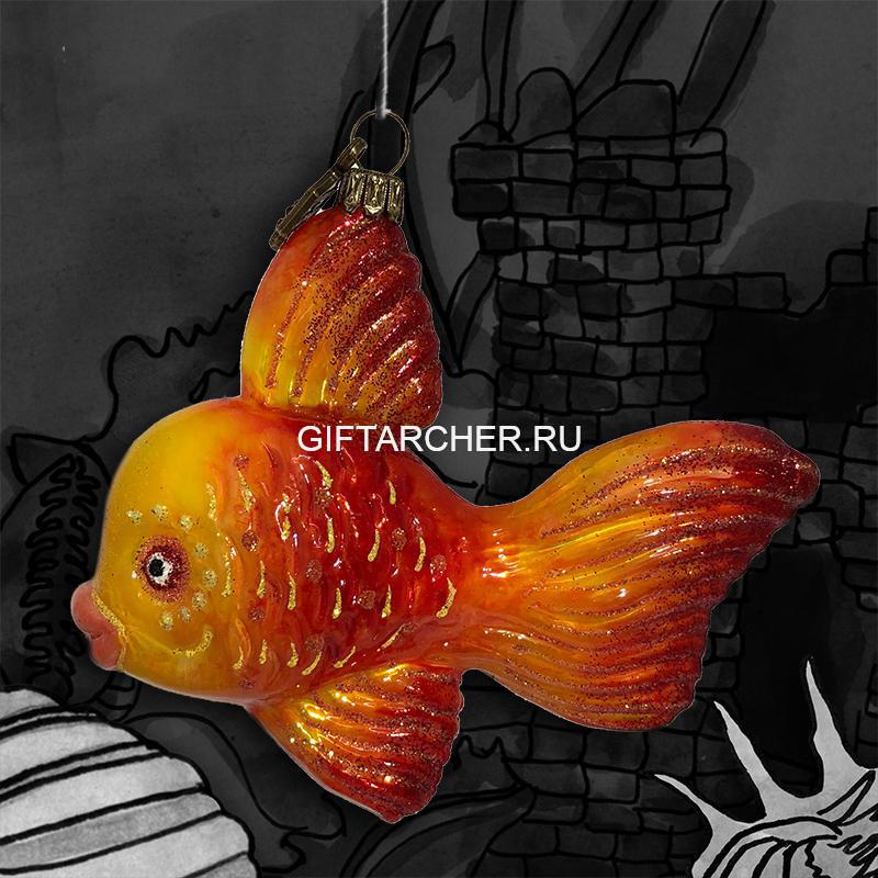 Золотая рыбка-red — KOMOZJA FAMILY — Ёлочные игрушки
